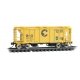 PS-2 2-Bay Covered Hopper - Ready to Run -- Chessie System B&O 631517 (yellow, blue), N, Micro Trains Line 9500091