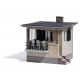 Grade Crossing Guard`s Hut -- Kit - 2-1/16 x 1-11/16 x 1-15/16` 5.2 x 4.3 x 4.9cm, HO, Busch Gmbh & Co Kg 1461