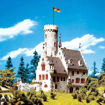 Castle with Moat -- 5-1/4 x 3′ 13.5 x 7.5cm, N, Faller Gmbh 232242
