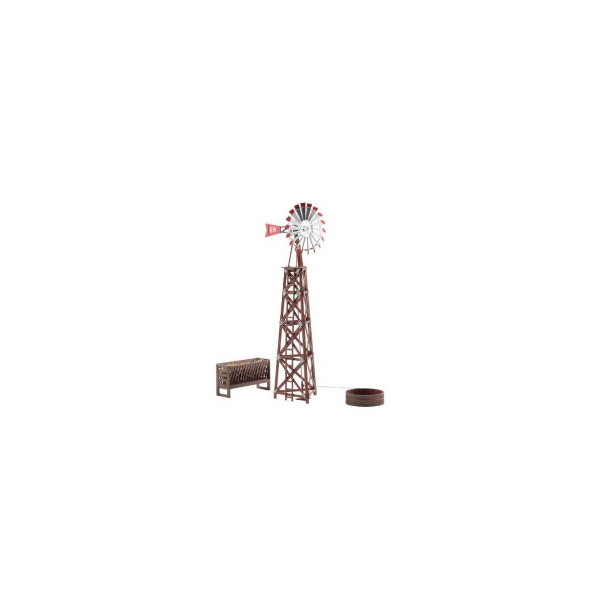Built-&-Ready(R) Assembled Structure -- Windmill (Well-Kept), O, Woodland Scenics 5868