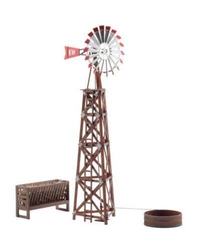Built-&-Ready(R) Assembled Structure -- Windmill (Well-Kept), O, Woodland Scenics 5868