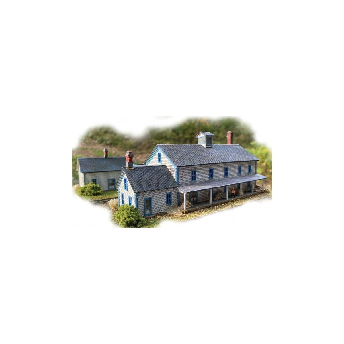 A.G. Winter`s General Store & Granary -- Laser-Cut Wood Kit - 7 x 4-1/4 x 1-1/2` 17.8 x 10, N, The N Scale Architect 10074