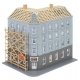 Stadteckhaus Townhouse Under Renovation -- Kit - 5-3/16 x 4-1/8 x 5-3/16′ 13.2 x 10.5 x 13.1cm, N, Faller Gmbh 232166