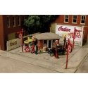 J. Burke Filling Station -- Laser-cut Kit, HO, Monroe Models 2218