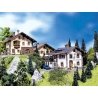 Alpine Boarding House w/Accessories -- 3-13/64 x 3-13/64 x 2′ 8 x 8 x 5cm, N, Faller Gmbh 232234