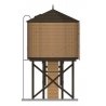Wood Water Tower -- Assembled (Weathered, brown), HO, Broadway Limited Imports 7926