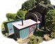 Barnesville Tunnel with Ventilator House -- Laser-Cut Kit - 5-1/2 x 3-1/2 x 2-1/4′ 14 x 8.9, N, The N Scale Architect 10058