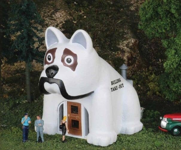 Bulldog Take-Out -- Assembled - 4-7/8 x 3 x 3-1/2′ 12.4 x 7.6 x 8.9cm, HO, Bachmann Industries 35212