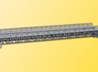 Framework Steel Bridge -- Single Track 33.5 x 6.5 x 2.8cm, HO, Kibri 39707