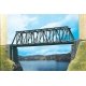 Box Girder Bridge - Kit -- 8-7/8 x 1-5/8′ 22.5 x 4cm, N, Vollmer Gmbh 47801