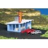 Drive-In Hamburger Stand (Assembled) -- 4-3/4 x 3′ 12.1 x 7.7cm, N, Bachmann Industries 45709