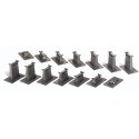 E-Z Track(R) -- Graduated Pier 14-Piece Set, HO, Bachmann Industries 44471