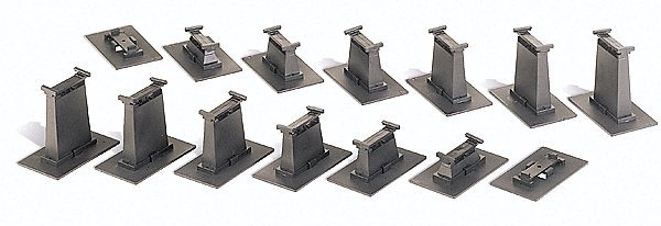 E-Z Track(R) -- Graduated Pier 14-Piece Set, HO, Bachmann Industries 44471