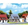 Half-Timbered House w/blue Roof -- 5.5 x 3.7 x 3.6cm, Z, Faller Gmbh 282760