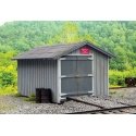 C&O Standard Section Car House -- Laser-Cut Wood Kit - 13 x 20 Scale Feet, HO, B.T.S. 27658