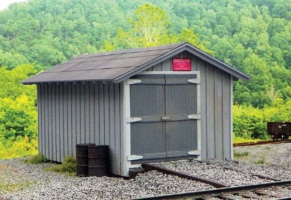 C&O Standard Section Car House -- Laser-Cut Wood Kit - 13 x 20 Scale Feet, HO, B.T.S. 27658