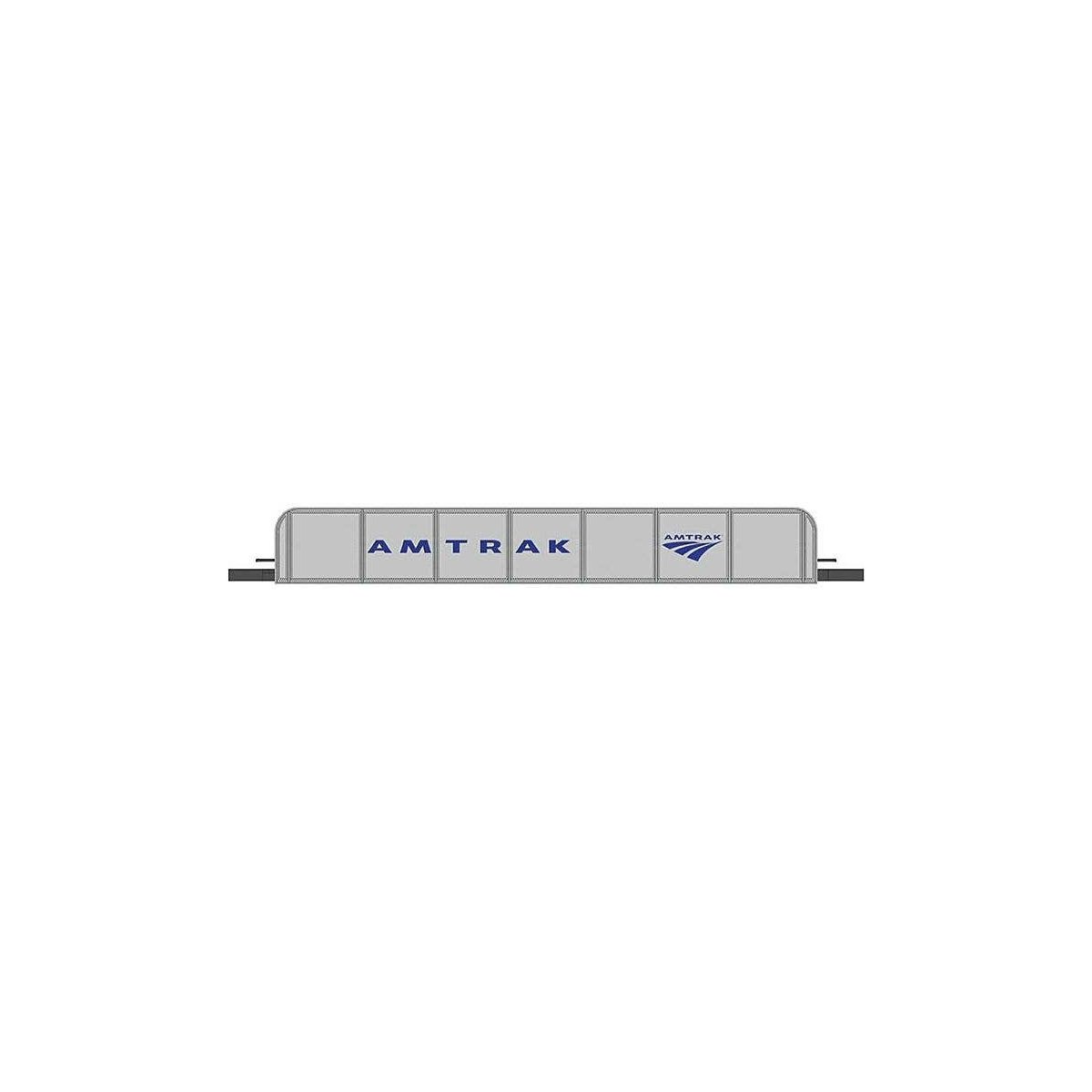 Girder Bridge - E-Z Track(R) - Assembled -- Amtrak (silver, blue), HO, Bachmann Industries 44605
