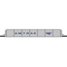 Girder Bridge - E-Z Track(R) - Assembled -- Amtrak (silver, blue), HO, Bachmann Industries 44605