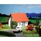 Single-Family House (gray, white) - Kit -- 2-5/8 x 2-5/8 x 1-7/8′ 6.7 x 6.6 x 4.7cm, N, Faller Gmbh 232321