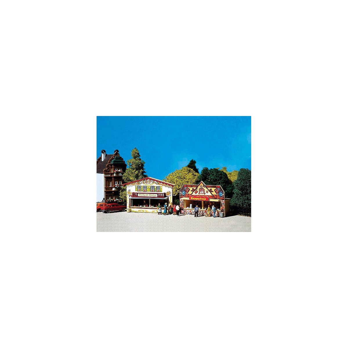 Concession Booths (Cookie & Fried Chicken Food Stands) -- Each: 2-1/8 x 3/4 x 1-1/2′ 5.3 x 1.8 x 3., N, Faller Gmbh 242321