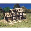Plasticville Classic Kit - House Under Construction -- 2-7/8 x 5-1/4′ 7.3 x 13cm, HO, Bachmann Industries 45191