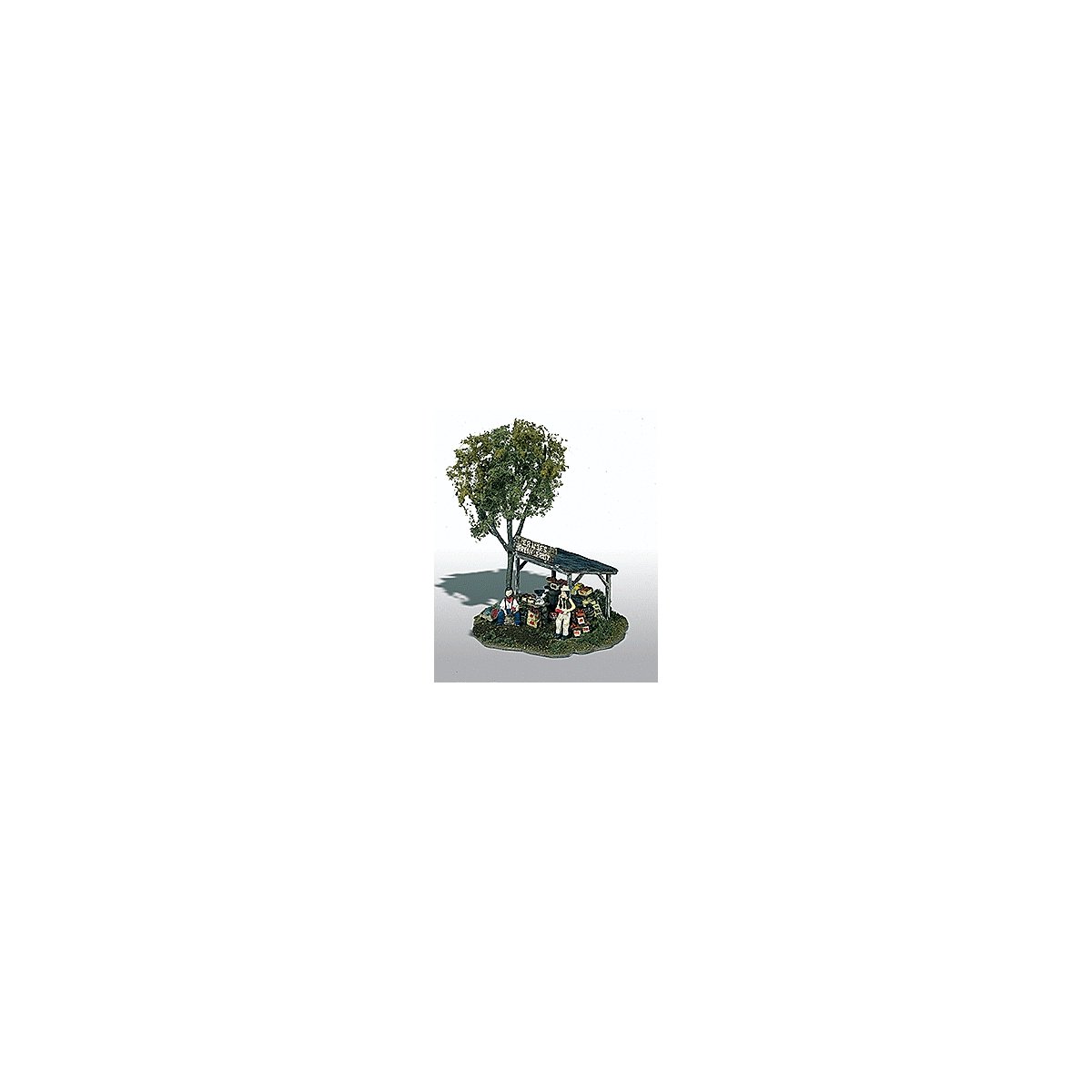 Mini-Scene(TM) Unpainted Metal Kit -- Ernie′s Fruit Stand, HO, Woodland Scenics 109