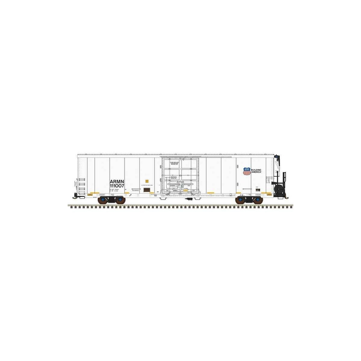 TrinityRail(R) 64′ Modern Reefer - Ready to Run -- Union Pacific 111127 (white, black, Low Numbers), HO, Atlas Model Railroad 