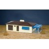 Ranch House -- Kit - 5-1/2 x 1-1/2 x 2-1/2′ 14 x 3.8 x 6.4cm, HO, Bachmann Industries 45156