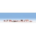 Pig Sty -- Laser-Cut Kit w/12 Pigs, Wood Fencing & Hay, HO, Noch Gmbh & Co 15712