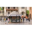Kiosk - Laser-Cut Minis -- Laser-Cut Kit - 2-1/8 x 2-1/8 x 1-5/8′ 5.4 x 5.4 x 4.2cm, HO, Noch Gmbh & Co 14320