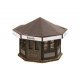 Kiosk - Laser-Cut Minis -- Laser-Cut Kit - 2-1/8 x 2-1/8 x 1-5/8′ 5.4 x 5.4 x 4.2cm, HO, Noch Gmbh & Co 14320