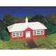 Plasticville Classic Kit - School House -- 6 x 7-1/8′ 15.3 x 18.1cm, HO, Bachmann Industries 45133