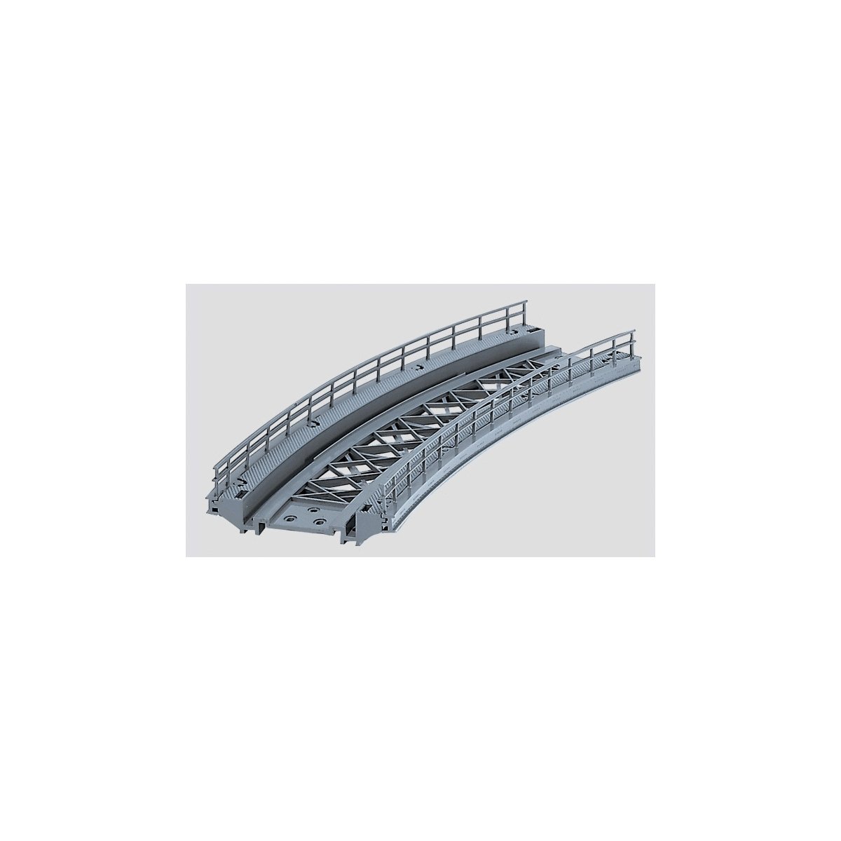 Bridge Ramp - Radius 14-3/16′ 360mm -- Fits K or M Track, HO, Marklin, Inc 7267
