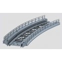 Bridge Ramp - Radius 14-3/16′ 360mm -- Fits K or M Track, HO, Marklin, Inc 7267