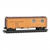 40′ Steel Ice Reefer - Ready to Run -- Pacific Fruit Express 41611 (orange, Boxcar Red, black UP & SP Logos), N, Micro Trains 