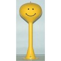 Spherical Water Tower w/Flashing Red Light - 9-3/4′ 24.7cm Tall -- Yellow (Smile, HO, Railtown Model Railroad Suppli 2906L