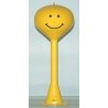 Spherical Water Tower w/Flashing Red Light - 9-3/4′ 24.7cm Tall -- Yellow (Smile, HO, Railtown Model Railroad Suppli 2906L