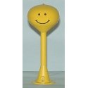 Spherical Water Tower w/Flashing Red Light -- Yellow w/Smiley Face, N, Railtown Model Railroad Suppli 3903L