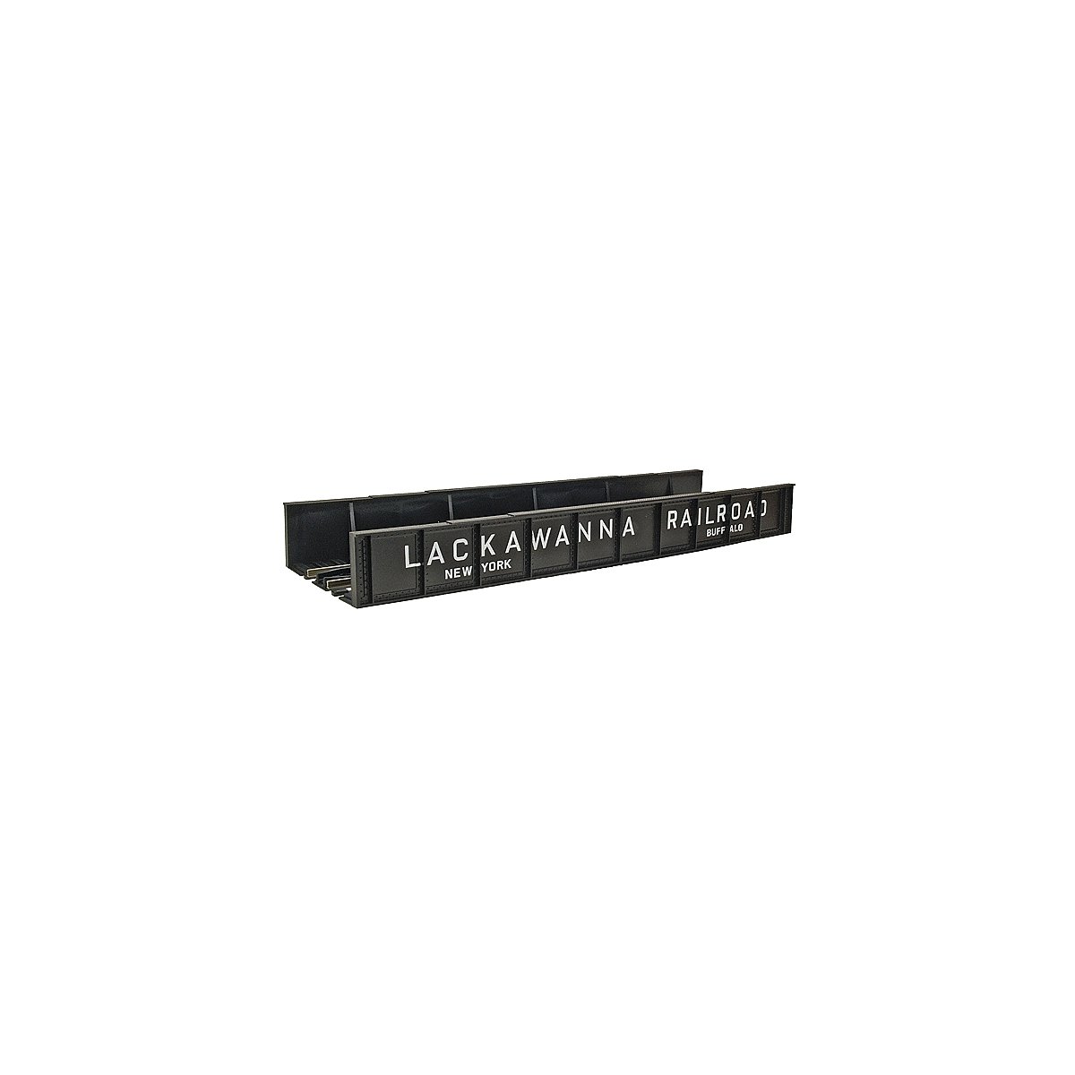 Code 100 Plate Girder Bridge -- Lackawanna (black, white), HO, Atlas Model Railroad Co. 895