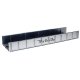 Decorated Plate Girder Bridge w/Code 100 Track -- Denver & Rio Grande Western (silver, bl, HO, Atlas Model Railroad Co. 892