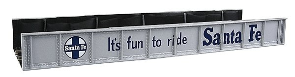 Code 100 Decorated Plate Girder Bridge -- Santa Fe, HO, Atlas Model Railroad Co. 70000011