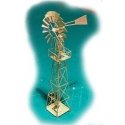 Etched-Brass Kit -- Wind Mill Water Pump - 1/4 x 1/4 x 3′ .6 x .6 x 7.6cm, N, The N Scale Architect 96707