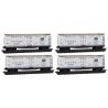 40′ Double-Sheathed Wood Reefer w/Vertical Brake Wheel 4-Pack - Ready to Run -- New York Central & Hudson River 154005, 154250