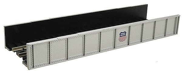 Decorated Code 80 Plate-Girder Bridge -- Union Pacific (silver w/red, white, blue Logo), N, Atlas Model Railroad Co. 2554