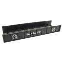Decorated Code 80 Plate-Girder Bridge -- Santa Fe (black, white), N, Atlas Model Railroad Co. 2553