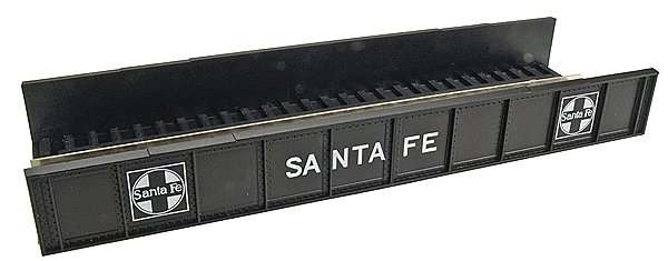 Decorated Code 80 Plate-Girder Bridge -- Santa Fe (black, white), N, Atlas Model Railroad Co. 2553