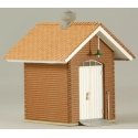 Brick Oil Shed -- Kit - 1-3/4 x 1-13/16 x 2-1/16′ 4.5 x 4.6 x 5.2cm, HO, GCLaser 19064