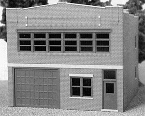 City Buildings -- Parcel Delivery Service 4-1/8 x 4-1/8′ 10.5 x 10.5cm, HO, Smalltown USA 6018