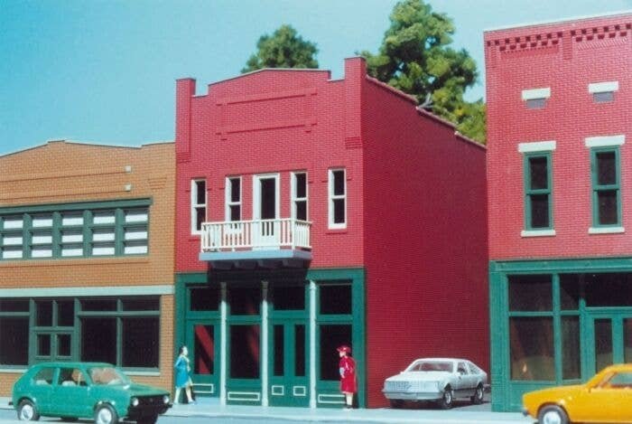 City Buildings -- Freytag`s Furnace Co. 4-3/4 x 2-3/4` 11.9 x 6.9cm, HO, Smalltown USA 6025