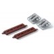 Through Girder Bridge 2-Pack - Fine Track -- Red, 2.75′ 70mm, N, TomyTec Co LTD 3247